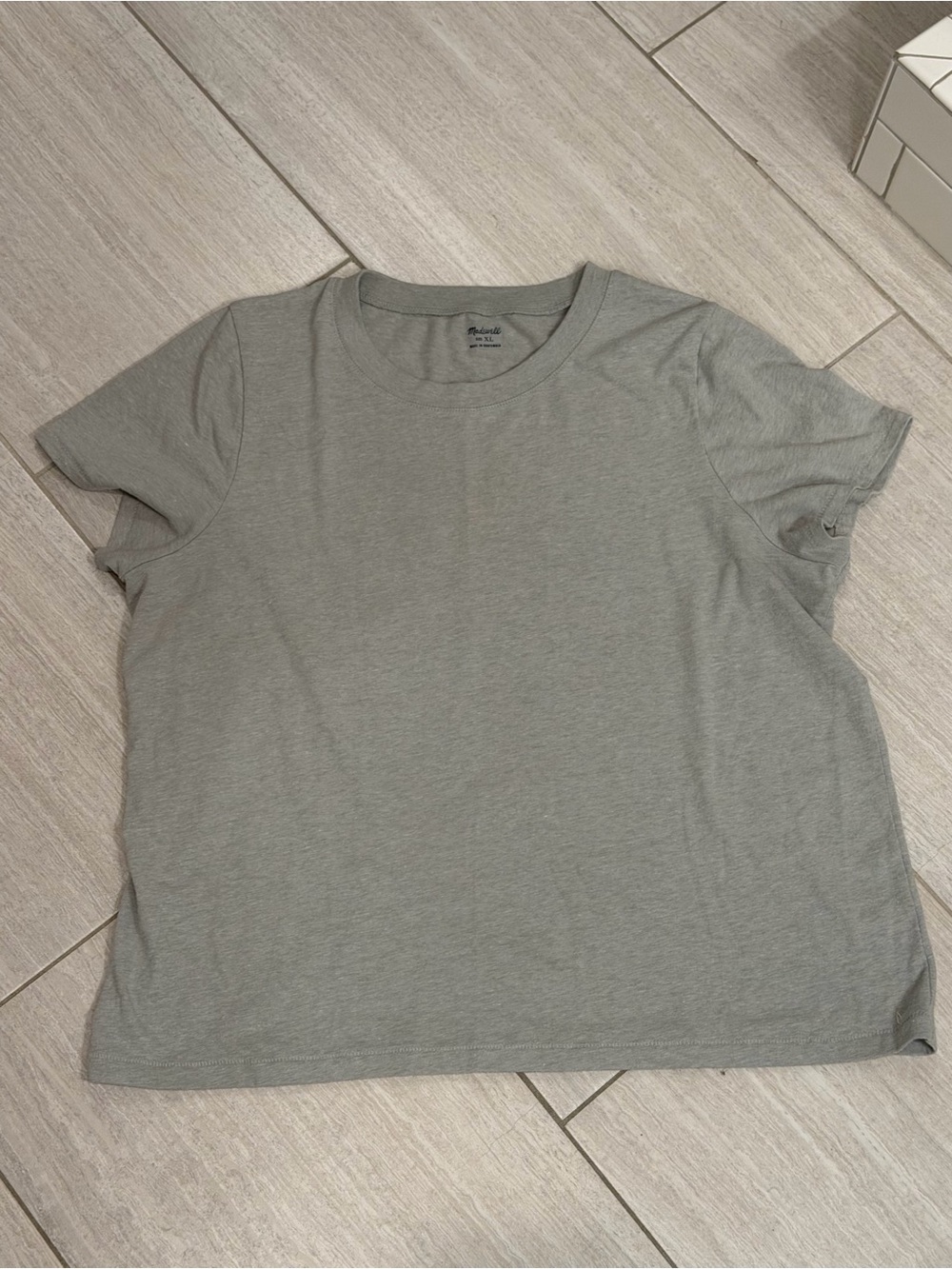 Madewell Everyday Crewneck Tee - Light Gray